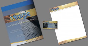 Presentation Folder, Business Card and Letterhead